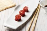 Red Tuna Sashimi Stock Photo