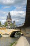 View Of Temple Neuf In Metz Lorraine Moselle France Stock Photo