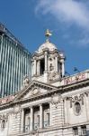 Replica Gilded Statue Of Anna Pavlova On The Cupola Of The Victo Stock Photo