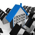 Location Location Location House Means Situated Perfectly Stock Photo