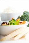 Tofu Beancurd And Vegetables Stock Photo