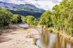 River Called Rio Grande O Choluteca In Honduras Stock Photo