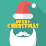 Merry Christmas With Santa Symbol Stock Photo