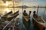 Longtail Boats Stock Photo