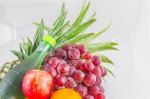 Fresh Fruit On The Isolated Background Stock Photo