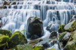 Mae Kampong Waterfall Stock Photo