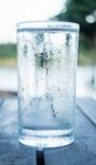 Glass Of Very Cold Water Stock Photo