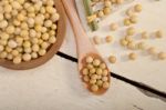 Organic Soya Beans Stock Photo