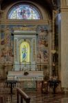 Monza, Italy/europe - October 28 : Altar In The Church Of St Ger Stock Photo