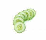 Cucumber Isolated On The White Background Stock Photo