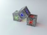 3d Circuit Cube Stock Photo