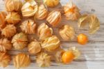 Cape Gooseberry Physalis Fruit Ground Cherry Organic Food Vegetabl Stock Photo