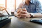 Formally Dressed Business People Planning Work In Office Stock Photo