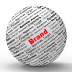 Brand Sphere Definition Means Market Labelling Or Trademark Stock Photo