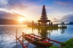 Pura Ulun Danu Bratan Temple In Bali, Indonesia Stock Photo