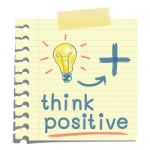 Think Positive Stock Photo