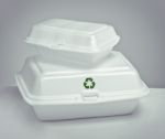 Foam Containers Stock Photo