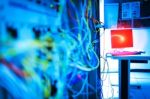 Storage Servers In Data Room Domestic Room Stock Photo