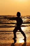 Martial Arts Man Training Taekwondo Stock Photo