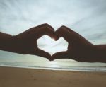 Love Beach Stock Photo