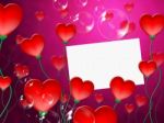 Heart Message Means Valentine Day And Correspond Stock Photo