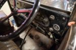 Austin Taxi 1935 In The Motor Museum At Bourton-on-the-water Stock Photo