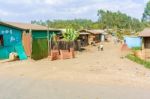 Small Village In Ethiopia Stock Photo