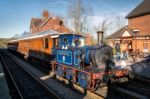 Bluebell Steam Train At Sheffield Park Station Stock Photo