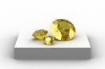 Yellow Sapphire Stock Photo