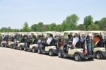 Ready To Go Golfing Stock Photo