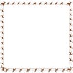 Whitetail Deer Border Stock Photo