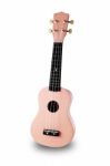 The Pink Ukulele Guitar Isolated On The White Background Stock Photo