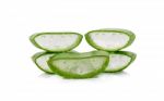 Aloe Vera Leaf Isolated Stock Photo