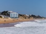 Albufeira, Southern Algarve/portugal - March 10 : View Of The Be Stock Photo