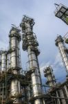 Oil Refinery Plant Stock Photo