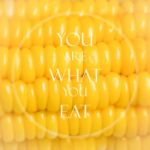 Meaningful Quote On Corn Background Stock Photo