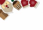 Christmas Objects With Copy Space Background  Illustration Stock Photo