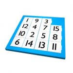 Fifteen Puzzle Game Stock Photo