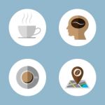 Coffee And Tea Flat Icon Set Stock Photo