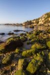 Beaches Near Ferragudo, Portugal Stock Photo