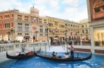 Cotai Strip, Macau, China-august 22 Visitor On Gondola Boat In V Stock Photo