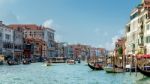 Busy Grand Canal In Venice Stock Photo