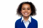 Profile Shot Of A Cool And Confident School Girl Stock Photo