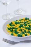 Pills On A Plate Stock Photo