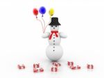 Snowman Stock Photo