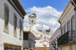 Arco Da Vila In Faro (portugal) Stock Photo