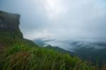 Phu Chee Fah View Point  At Chiang Rai Stock Photo