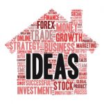 Business & Finance Related Word Cloud Background Stock Photo