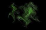 Green Smoke Background Stock Photo