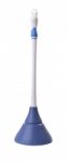 Plastic Handle Toilet Plunger On White Background Stock Photo